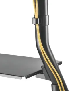 Alternative view of Techly Trolley Floor Support for TV LCD/LED 60-105 inch, 100kg