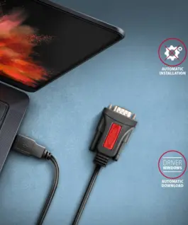 AXAGON ADS-1PSN адаптер Prolific USB2.0 > RS-232 seri