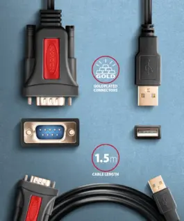 AXAGON ADS-1PSN адаптер Prolific USB2.0 > RS-232 seri