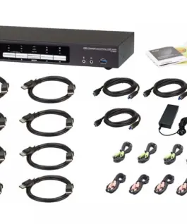 Alternative view of ATEN 4-Port USB 3.0 4K DP Dual Display KVMP Switch