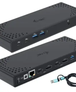 i-tec Docking Station USB 3.0 / USB-C / Thunderbolt 3 Dual Display Gen2 + Power Delivery 100W