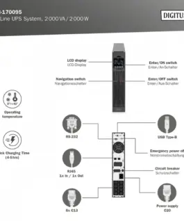 Digitus UPS Online Rack DN-170095
