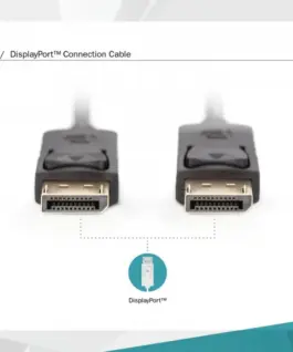 Alternative view of Digitus DisplayPort1.2 кабел 1m DP/DP M/M