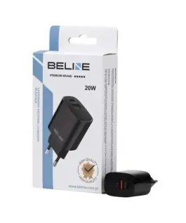 Beline зарядно 20W USB-C + USB-A черен