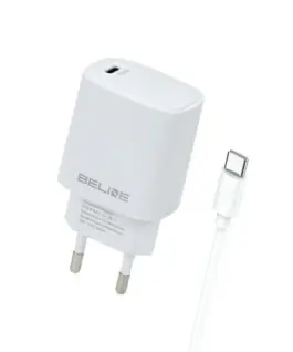 Beline зарядно 20W USB-C + USB-C кабел бял