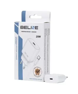 Beline зарядно 25W USB-C + USB-C кабел бял