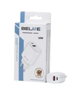 Beline зарядно 30W USB-C + USB-A бял