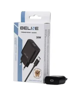 Beline зарядно 30W USB-C + USB-C кабел черен