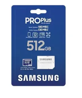 Samsung памет card microSD PRO+ MD-MD512SA/EU + адаптер