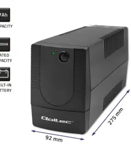 Alternative view of Qoltec UPS uninterruptible захранващ блок | Monolith | 650VA | 360W