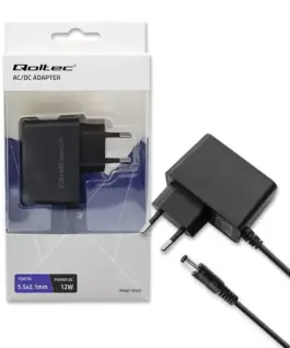 Qoltec Plug in захранващ блок 12W 12V 1A 5.5x2.1