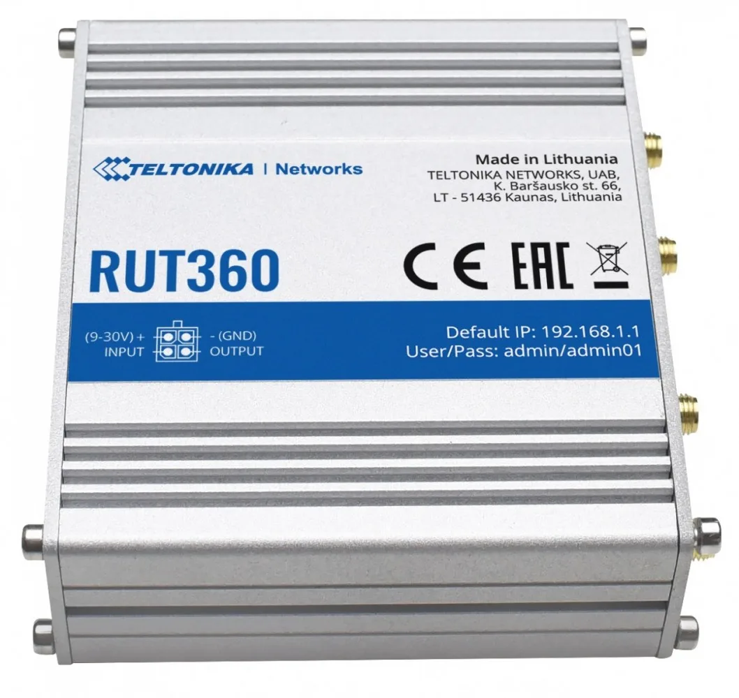 TELTONIKA Router LTE RUT360 (Cat 6), 3G, WiFi, Ethernet - Image 2