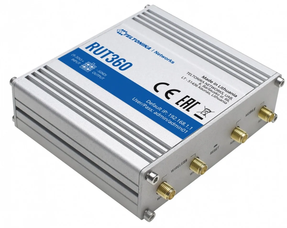 TELTONIKA Router LTE RUT360 (Cat 6), 3G, WiFi, Ethernet - Image 3
