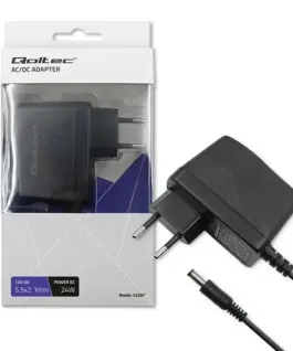 Qoltec Plug in захранващ блок 24W 12V 2A 5.5x2.1