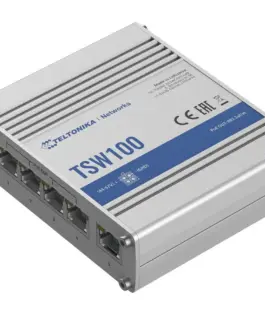Alternative view of TELTONIKA Switch TSW100 4xPoE+, 5xGigabit Ethernet