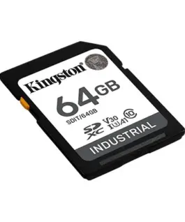 Alternative view of Kingston памет card SD 64GB Industrial C10 UHS-I U3 V30 A1 pSLC