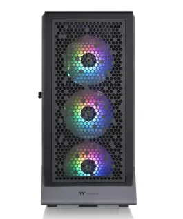Alternative view of Thermaltake Ceres 500 A RGB черен Tempeчервен Glass
