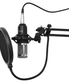 Alternative view of Media-Tech Studio and streaming microphone MT397S silver