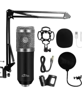 Media-Tech Studio and streaming microphone MT397S silver
