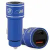BMW зарядно за кола 20W PD-QC 3.0 Fast Blue