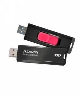 Adata външен SSD SC610 2000 GB USB3.2A Gen2 черен
