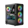 Logic Concept Comuter case PORTOS ARGB MIDI USB 3.0 черен