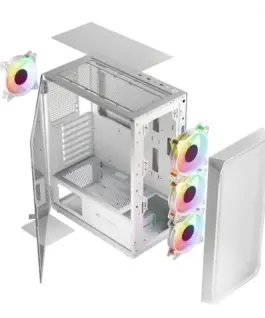 Logic Concept Компютър cases PORTOS ARGB MIDI бял