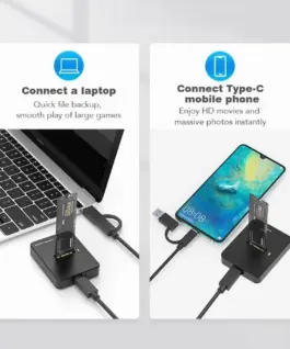 Gembird Docking station cesktop USB-C M.2 SATA NVME