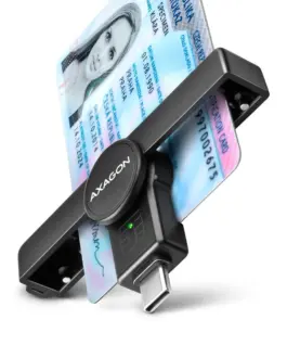AXAGON CRE-SMPC USB-C smart card reader