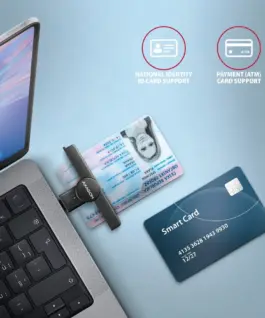 Alternative view of AXAGON CRE-SMPC USB-C smart card reader