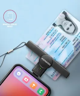 AXAGON CRE-SMPC USB-C smart card reader