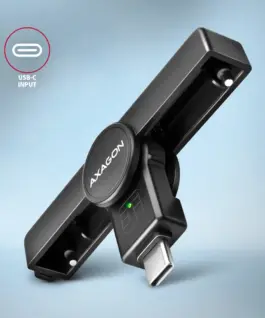 AXAGON CRE-SMPC USB-C smart card reader