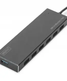 Digitus Hub 7-port USB 3.0 SuperSpeed. захранващ блок aluminum