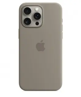 Apple Silicone case with MagSafe for iPhone 15 Pro Max - clay