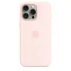 Apple Silicone case with MagSafe for iPhone 15 Pro Max - light розов