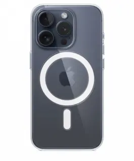 Alternative view of Apple Case with MagSafe for iPhone 15 Pro - clear