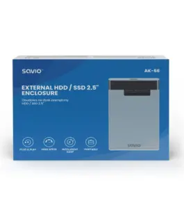 Savio кутия за външен диск HDD/SSD AK-66 USB 3.0 2.5