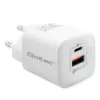 Qoltec GaN ULTRA 35W зарядно 5V 20V 2.25A 3A USB C