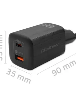Alternative view of Qoltec GaN ULTRA 65W зарядно 5V 20V, 2.25A 3.25A