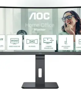 AOC Monitor CU34P3CV 34 inches 100Hz Curved VA HDMI DP USB-C