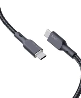 Alternative view of AUKEY AUKEY CB-KCC102 Nylon C able USB C - USB C 1.8m
