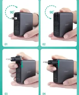 AUKEY AUKEY PA-B7O Omnia II G aN мрежово зарядно 3xUSB