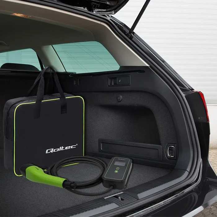 Qoltec Mobile зарядно for EV 2 in 1 type2, 3.5kW - Image 5