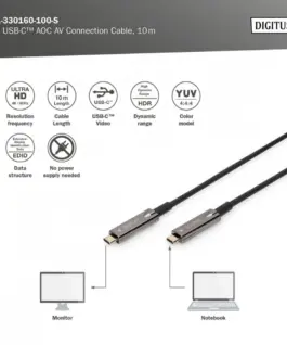 Digitus кабел за връзка AK-330160-100-S