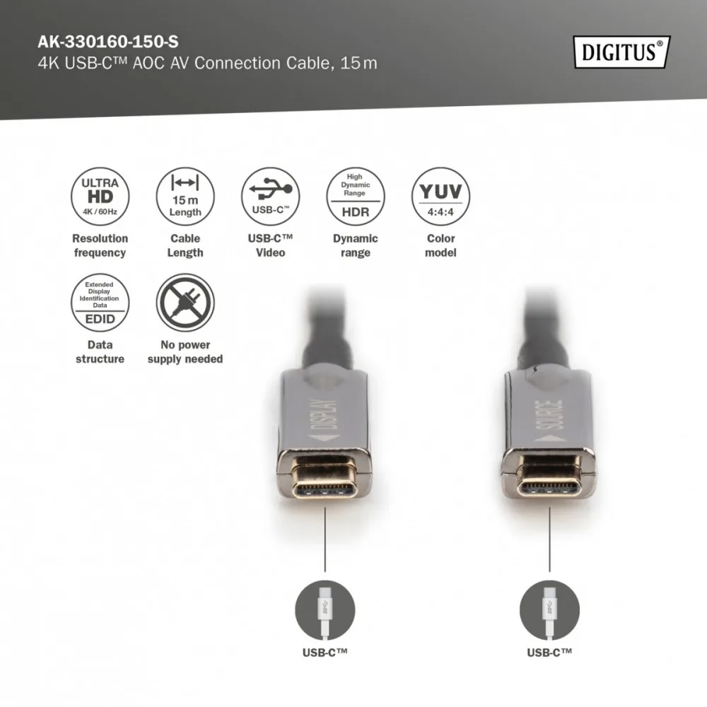 Digitus кабел за връзка AK-330160-150-S - Image 3