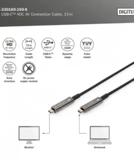 Digitus кабел за връзка AK-330160-150-S