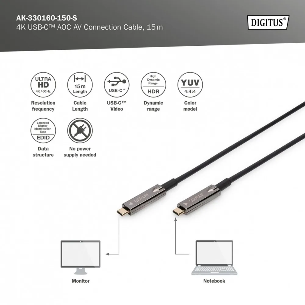 Digitus кабел за връзка AK-330160-150-S - Image 4