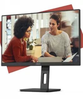 Alternative view of AOC Monitor 24E3QAF 23.8 инча IPS HDMI DP Pivot Speakers
