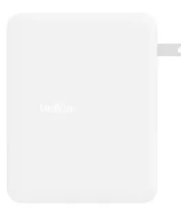 Alternative view of Belkin мрежово зарядно 140W 4-ports (3xC 1xA) UK, EU, US Plugs бял