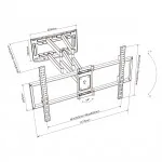 Alternative view of ART ART LCD holder AR-91XXL 50-120 vert/horiz.150k